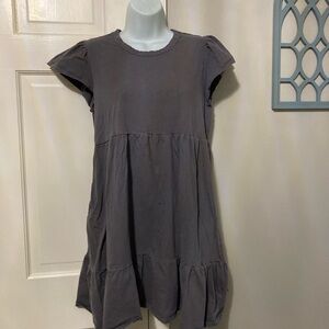 Time and Tru Women's Gray Midi Dress